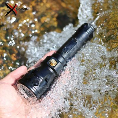 China XM-L2 T6 LED Deep Water Convenient Waterproof Diver Diving Torch 18650 Battery Air Diving Torch 100m LED High Bright Diving Flashlight for sale