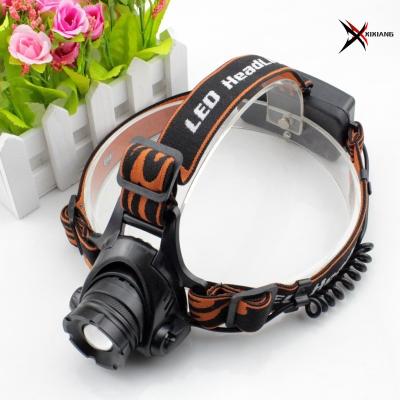 China Rechargeable Camping XM-L T6 LED Headlight Headlight Flashlight 18650 Battery Light Torch Camping Fishing Outdoor Headlamp for sale