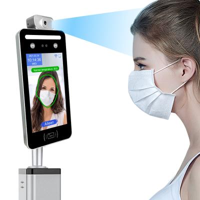 China Wireless QR Code Scanner Temperature Sensor Security Face Recognition Face Camera Cloud Face 50 Access Control for sale