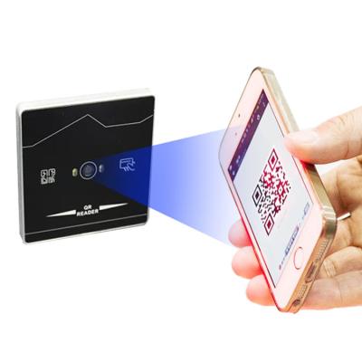 China Tempered Glass Smart NFC IC ID Card Reader Wiegand Access Control Card Reader QR Code Scanner (code window) for sale