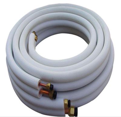 China Home Insulated Twin Copper Tube For Air Conditioner And Air Conditioning Parts for sale