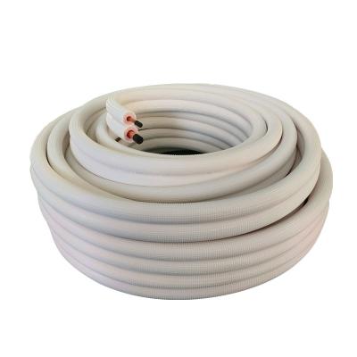 China Cheap Price Home Air Conditioner Pair Coil Tube 1/4 5/8 Insulated Copper Pipe 20 Meters for sale