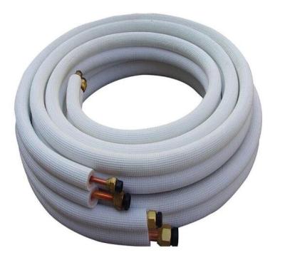 China Air Conditioner Tubes Pair Coil Tube Mini Split Line Wire Set Exhaust Pipe Copper-aluminum Insulated Pipe for sale