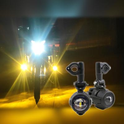 China Motorcycle fog light; BMW Waterbird Projector Motorcycle Double-color Auxiliary Spot Fog Lamp Light Fitting for sale