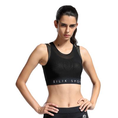 China Breathable Factory Ready To Ship Sports Shinny Gold Bra Panel Cross Back Sports Top Framing Bra For Women for sale