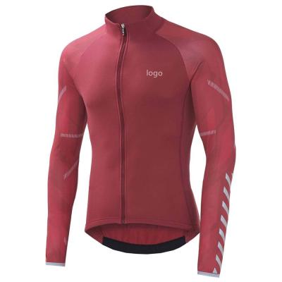 China Factory Breathable BSCI WRAP Custom Moisture Wicking Jersey Bike Cycling Shirt Long Sleeves Breathable Cycling Shirt for sale