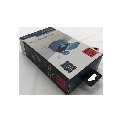 China Recyclable Blue 5.0 Advanced Cordless Paper Earbuds Packaging Boxes for sale