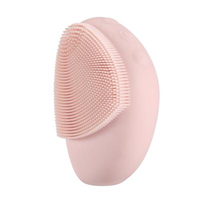 China Mini Electric Face Cleansing Brush Silicone Vibration Facial Cleansing Brush Cleansing Detergent Face Acne Treatment Sonic Deep Face Massager for sale