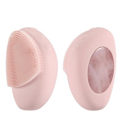 China Natural Flat Jade Face Massager Tool For Acne Treatment Rose Quartz Jade Guasha Stone Board Massage Gua Sha Scrapers Panel Face Neck Back Body for sale