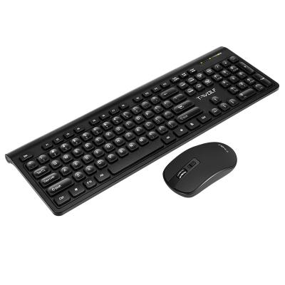 China TWOLF 104 Round Key 2.4GHz Waterproof Ultrathin Wireless Keyboard and Mouse Combos for Business Premises Personal Computer Set or for sale