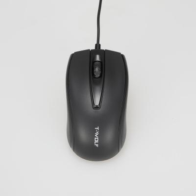 China Cheapest 3D TWOLF USB Wired Mouse For Computer Home Office Computer Accessories for sale