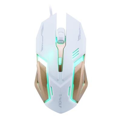 China Game TWOLF V5 Optical Cable Mouse Cheapest Gaming Mouse USB Mouse For PC Gamer Ergonomic Mouse for sale