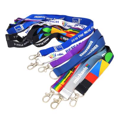 China Factory direct degradable OEM polyester lanyard with Custom Logo for top selling for sale