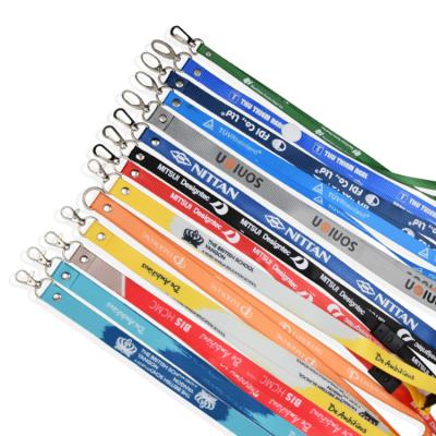 China Factory Made to Order Washable Degradable Directly Any LOGO Polyester Lanyard with Custom Logo for Store for sale