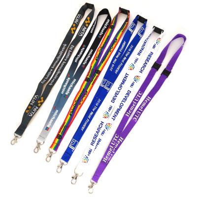 China Factory direct promotion degradable polyester lanyard with Custom Logo for individually wrap for sale