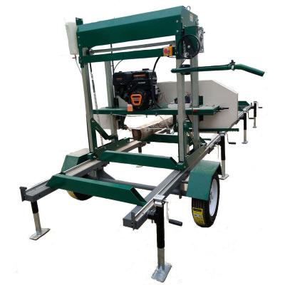 China Factory Horizontal Log Wood Saw Machine Band Sawmill Machine Portable Sawmill With Trailer Wood Cutting Bandsaw Horizontal Sawmill for sale