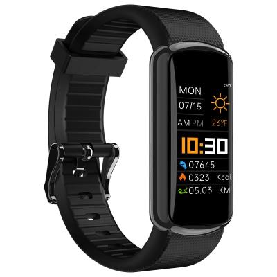 China Hot Selling MP3 Playback Amazon Smart Watch D4 Wrist Band Bracelet Blood Pressure Sports Bracelet Fitness Smartwatch for sale