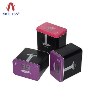 China Tin Box Square Food Grade Tin Spice Guangzhou Factory Custom Made For Tin Spice for sale