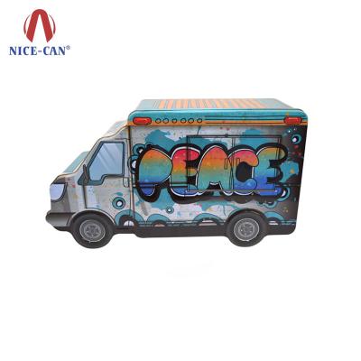 China Gift & Mint craft kids cookie lunch food packaging car shaped tin toy container custom metal storaging money can wholesale pencil tin box for sale