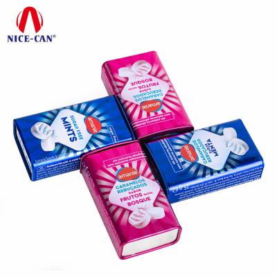 China Custom Recyclable Tin Box For Hinged Container Wholesale Good Condition Small Candy Food Grade Metal Tin Case Box for sale