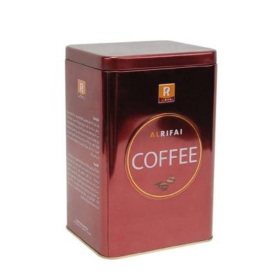 China Recyclable Coffee Tin Box Tea Tin Can Coffee Packaging Box Large Coffee Container for sale