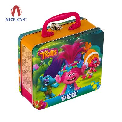 China Factory Price Recyclable Hot Sale Lunch Tin Boxes With Clear Window And Handle for sale