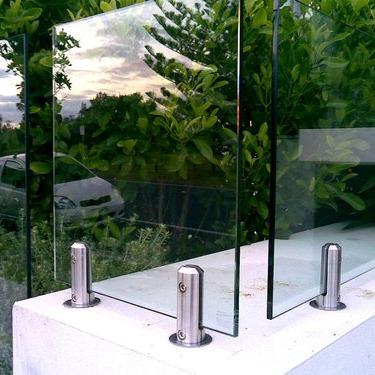 China Aleader Modern Glass Round Stainless Steel Swimming Pool Fence Pins for sale