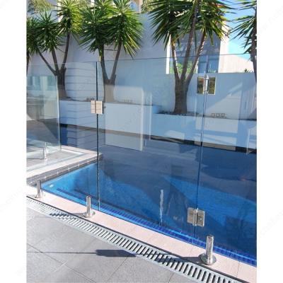 China Modern Manufacturer 8mm Tempered Glass to Spring Glass Door Hinge for Swimming Pool Fence for sale