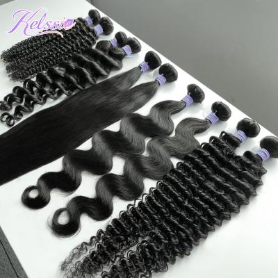 China Bundle 100%, Free Sample Natural Double Weft Hair Extension, Deep Wave 12a 10a Double Drawn Deep Wave Hair Weft Hair Extension for sale