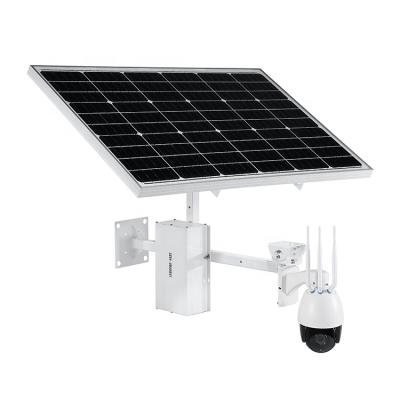 China PAN-TILT CCTV Camera 4g IP Camera 4g Solar Panel 40AH Battery 80m Battery 80m Solar Onvif P2P for sale