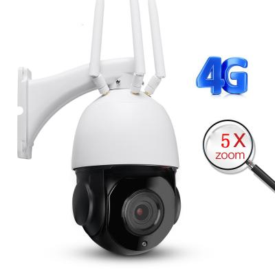 China PAN-TILT 2.0MP 5X zoom ptz 3g 4g sim card ip camera wireless auto tracking cctv wifi ptz ip camera auto tracking factory price for sale