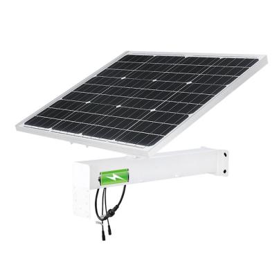 China New industrial model 60W monocrystalline silicon lithium battery 40AH solar power system for CCTV WIFI, 4G sim card IP camera for sale