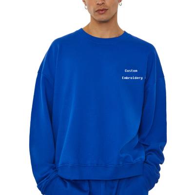 China Unique Anti-Wrinkle Plus Size Sweatshirt Neutrals Cobalt Blue Crewneck Hoodies And Sweatshirts For Men for sale