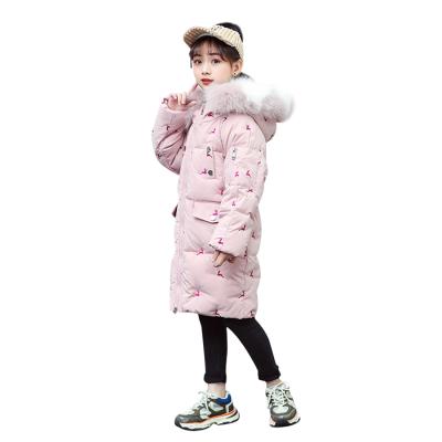 China 2021 Global Sale Winter Coat Children Cute Girl Raincoat Children Down Jacket With Hat for sale