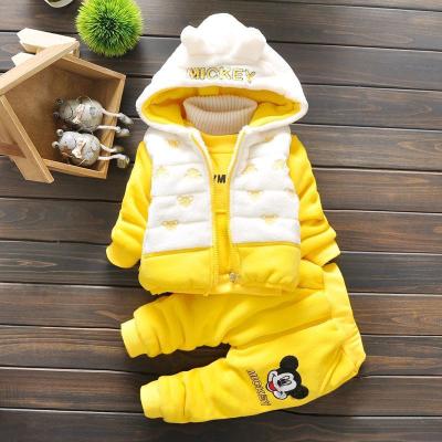 China Chinese Brand Winter Casual Kids 2 Pieces Cotton Clothing Set For Girl Baby for sale