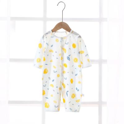 China New Style Breathable Cotton Knit Long Sleeve Infant Toddler Pajamas Casual Baby Sleepwear for sale