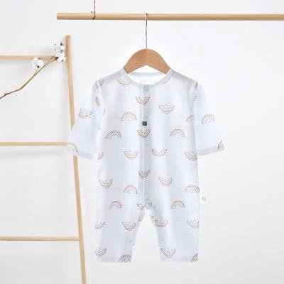 China Long Sleeve Baby Sleepwear Pajamas Breathable Soft 100% Cotton Baby Knit Romper for sale