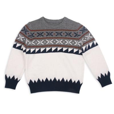 China 2021 Children's Breathable Cashmere Crewneck Sweater Pullover Boy Knitted Sweater for sale