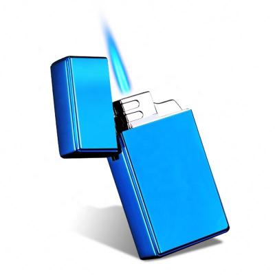 China Genuine Blue Flame Windproof Center In Inflatable Lighter Smoking Accessories Set Factory, Wholesale Various Of Metal Lighters. for sale