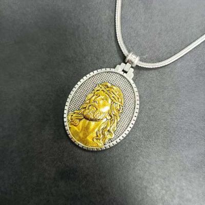 China FASHIONABLE Men's Vintage Jesus Necklace Jesus Necklace Religious Jewelry Necklace for sale