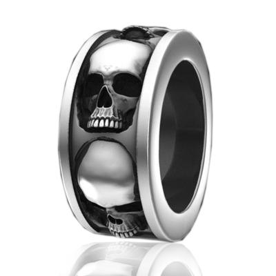 China Creative Horror Personality Men's Skull Ring Band Men's Hand Jewelry for sale