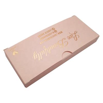 China Recyclable Easy Open B-9 Semicircle Opening Custom Brand Logo Printing Mounted Empty Gold Foil Stamp Wick Box Packaging for sale