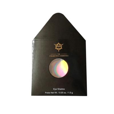 China Custom style or choose from our styles below PE-2 Custom Design Logo Printing Small Envelope Die Cut Single Window Eyeshadow Pan Packaging Envelope with pvc window for sale