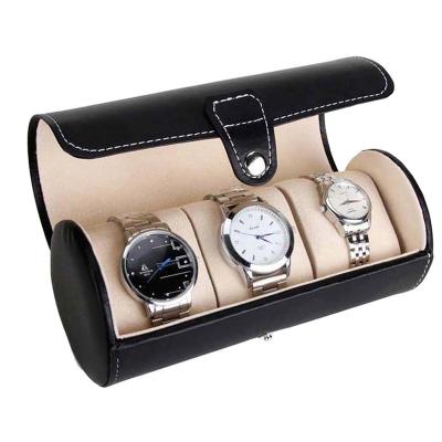 China Storage/Display 3 Slots Luxury High Quality Custom Unique Wooden Watch /Gift/Packaging Gift Box for sale