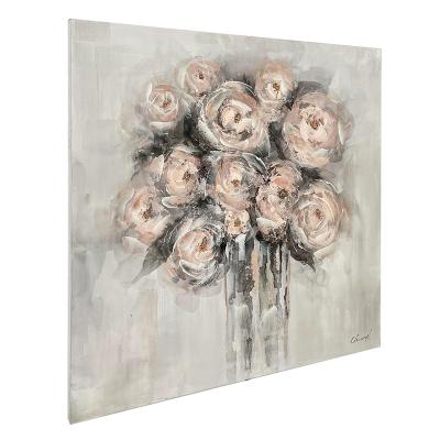 China 100% Handmade Wholesale Sales Art Canvas Flower Painting Modern Picture For Home Decoration Wall Art for sale