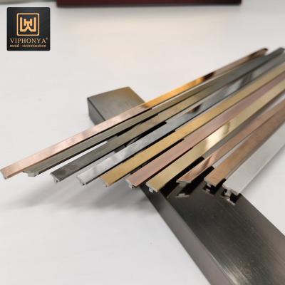 China Modern Modern T Channel Transition Metal Tile Trim For Hotel Bedroom Decoration for sale