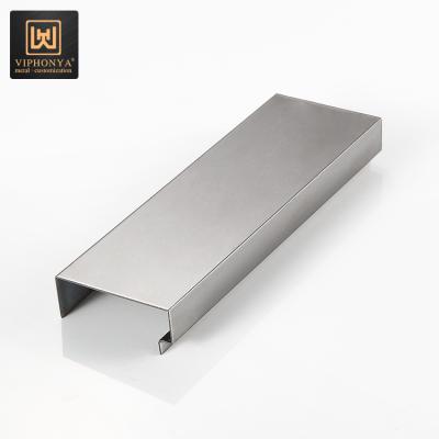 China Modern Decorative Inter-panels Border Profile Stainless Steel For Furniture Edging for sale