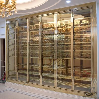 China Wine Storage Metal Wine Glass Display Bar Cabinet for Hotel Restaurant Liquor Storage for sale