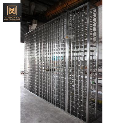 China Custom Size Foshan Furniture 27 Column Individual Wine Rack Stackable Wine Rack Customized by Size for sale