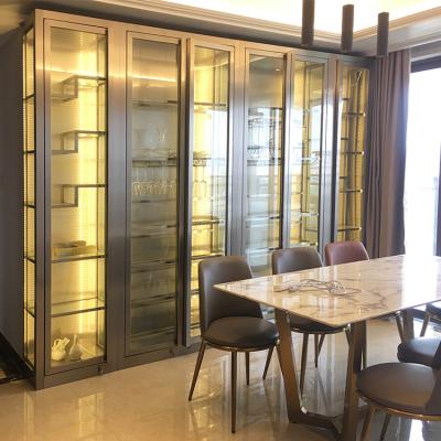 China China Factory Customized Size Customized Living Room Furniture Metal Home Wine Bar Cabinet for sale